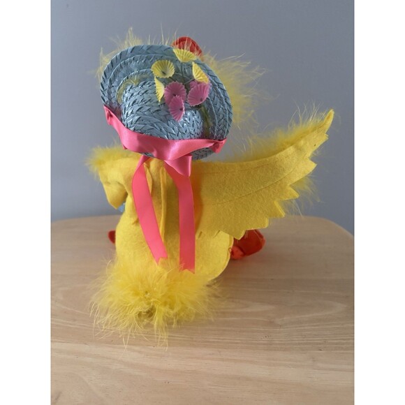 Lot of 3 Annalee Easter Spring Dolls Ducks Mouse Bonnet Straw Hat Watering Can - Picture 5 of 16